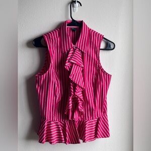 Ralph Lauren Sleeveless RUFFLE SHIRT Size 6